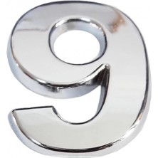 Aylina Mey Ithalat® Cemax Krom Yapışkanlı 9 Rakamı 5 cm