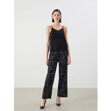 Lc Waikiki Yeni Sezon Beli Lastikli Desenli Kadın Pantolon