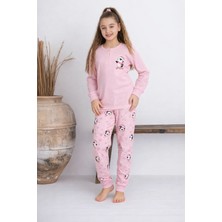 Tarık Kız Çocuk Interlok/mevsimlik Özel Tasarım Baskılı Pijama Takım