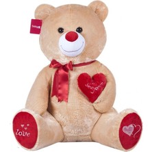 Aylina Mey Ithalat® 1054K Tıkıl Ayı Kahverengi 70 Cm-Selay Oyuncak