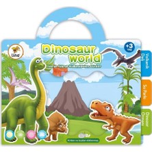 Aylina Mey Ithalat®  Tekrar Kullanılabilen Sticker Dinosaur World