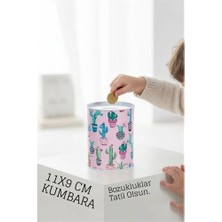 Aylina Mey Ithalat® Desenli Metal Kumbara | 11X9 cm - Tasarruf ve Dekorasyon Bir Arada