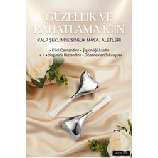 Aylina Mey Ithalat® Kalp Şeklinde Soğuk Yüz Masaj Aleti - Cilt Sıkılaştırıcı ve Şişkinlik Giderici Cryo Sticks