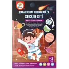 Aylina Mey Ithalat®  Tekrar Kullanılabilen Sticker Seti Space
