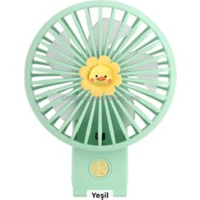 Aylina Mey Ithalat® Şarjlı Katlanabilir El Fanı 3 Kademe Güçlü Pervane Fan Renkli