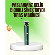 Aylina Mey Ithalat® Koyu Yeşil Profesyonel Metal Gövdeli Saç Kesme Makinesi