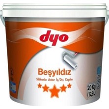 Aylina Mey Ithalat®  Beşyıldız Silikonlu Iç Dış Astar 20 kg Beyaz