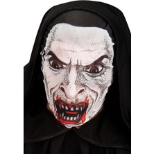 Aylina Mey Ithalat® Kafaya Tam Geçmeli Bez Vampir Maskesi - Streç Korku Maskesi - 3D Baskılı Maske Model 2