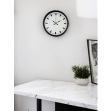 Aylina Mey Ithalat® 36 cm Siyah Sade Standart Duvar Saati