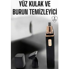Aylina Mey Ithalat® Seyahat Tipi Mini Taşınabilir Siyah Burun Kulak Yanak Kıl ve Tüy Temizleme Makinesi