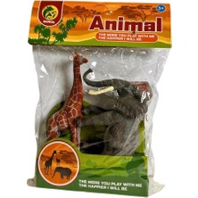 Aylina Mey Ithalat® Bma-9/10 Pvc Pakette Ikili  Vahşi Hayvanlar -Kid