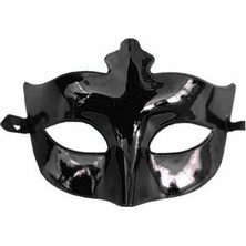 Aylina Mey Ithalat® Siyah Renk Masquerade Kostüm Partisi Venedik Balo Maskesi