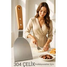 Aylina Mey Ithalat® Profesyonel Mutfak Spatulası- Hamur Börek Et Spatulası Profesyonel Şef Kalitesi