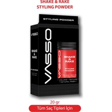 Vasso 24 Saat Ultra Mat Görünüm Ve Süper Tutuş Sağlayan Hacim Veren Toz Wax Unisex 20 gr