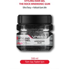 Vasso 24 Saat Ekstra Güçlü Tutuşlu Hafızalı Saç Jölesi The Rock Ultra Hold Şekillendirici Gum Jel 500 ml 8699216347669