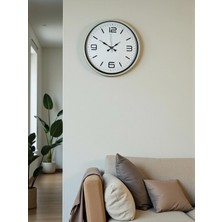 Aylina Mey Ithalat® 36 cm Krem Modern Dekoratif Duvar Saati