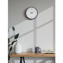 Aylina Mey Ithalat® 36 cm Mor Dekoratif Duvar Saati