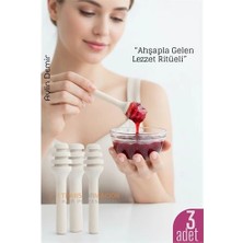 Aylina Mey Ithalat® 3’lü Ahşap Mini Kaşık Seti – 6.5 cm Reçel, Bal ve Sos Servisi Için Doğal Sunum Kaşıkları