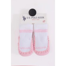 Aylina Mey Ithalat®   N Çarık Çorap USB2800 Beyaz-Pembe