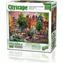 Aylina Mey Ithalat® 20793 Puzzle 1000 Beautiful Sunset In Amsterdam