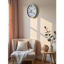 LTG Nova 36 cm Krem Çocuk Odası Duvar Saati