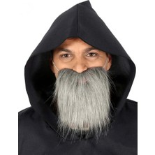 Epilons Kırçıllı Korsan Sakalı Gri Renk Takma Sakal