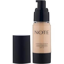 Starseven Note Cosmetics Mattifying Extreme Wear 01 Beige Mat Bitişli Spf 15 Kapatıcı Fondöten
