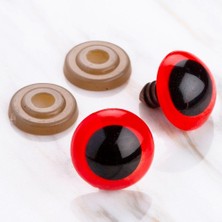 Epilons Loren 18 mm Kırmızı 5 Çift Amigurumi Göz
