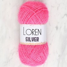 Epilons Loren Silver Koyu Pembe El Örgü Ipi - RS0016 - 34076