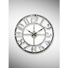 Starseven Galaxy DM40GK Rakamlı Metal 40 cm Duvar Saati Gri