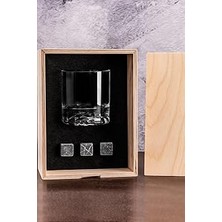 Starseven Hediyesepeti Ahşap Kutulu Chicago Viski Kadeh Seti Viski Bardağı - Ahşap Kutu Seti