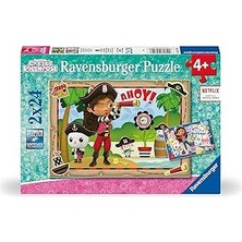 Starseven Ravensburger, 2X24P Puzzle Gabby's Dollhouse, Çocuk Puzzle