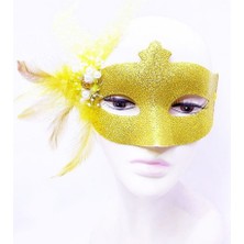 Vexor Altın Renk Simli Inci Maskesi