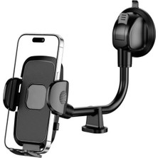 Epilons Z&k Market® Ayarlanabilir Vakum Kilitli Cam ve Torpidoya Takılabilen Telefon Tutucu