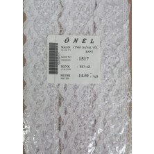 Epilons Dantel Polyester Sanal Tül Bant Beyaz 14,50 Metre 6 cm ON-1517-B
