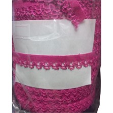Epilons Çamaşır Lastiği Dantelli 1 cm 75 Metre 1 Top Fuşya