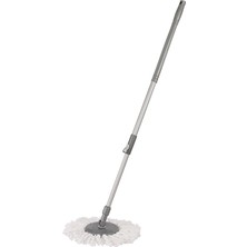 Happy Spring 120 cm Eko Mop Yedek Dönerli Paspas Beyaz Renkli Ergonomik Tasarım ile Ulaşılması Zor Yerler İçin