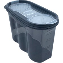 Epilons Z&k Market® 2 Kapaklı Ölçekli Erzak Saklama Kabı - 1,2 Litre - SA930