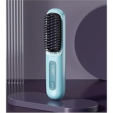 Starseven Pluzz Şarjlı Taşınabilir Iyonik Saç Düzleştirici Fön Tarağı – Elektrikli Isıtmalı Tarak Saç Şekille