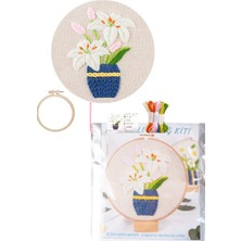 Epilons Nakış Kitleri Kasnaklı 13.5 x 18.8 cm Zambak