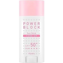 Starseven A'pieu Ton Eşitleyici Aydınlatıcı Stick Güneş Koruyucu Power Block Tone Sunstick SPF50 Pa