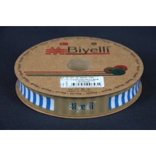 Epilons Biye Kalın Çizgili Katlı F08 Petrol 2 cm 25 Metre %65 %35 Polyester