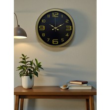 Epilons 40 cm Metal Eskitme Vintage Duvar Saati