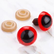 Epilons Loren 16 mm Kırmızı 5 Çift Amigurumi Göz