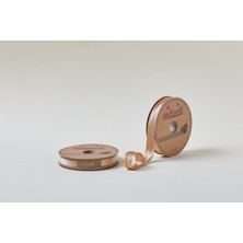 Epilons Biye Saten Katlı 080 Koyu Bej 2 cm 25 Metre Polyester