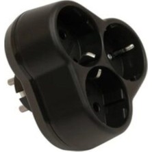 Viko 3'lü Fiş Priz Golyat Siyah Yonca Topraklı plus