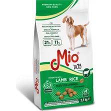 Mio 2,5 kg  -  Kuzu Etli ve Pirinçli Yetişkin Köpek Maması