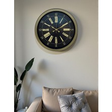 Epilons 40 cm Metal Antik Roma Eskitme Duvar Saati