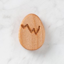 Epilons Hobi Baby Yumurta Figürlü Organik Ahşap Boncuk - F