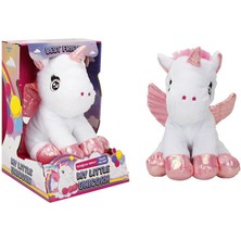 NessiWorld Peluş Unıcorn Işıklı Beyaz